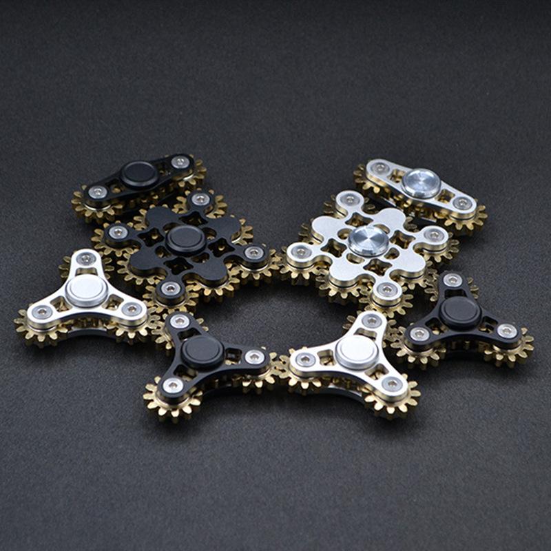 Multi Gear Rotating Fidget Spinner Boy Gift Nine Tooth Linkage Finger Tip Gyroscope Anti-Anxiety Toy For Kids Adults Gift