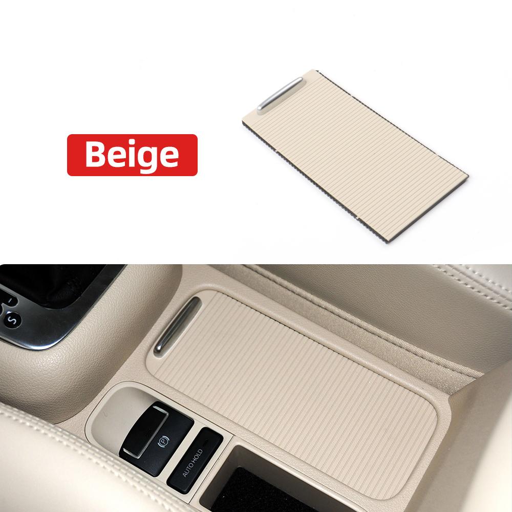 

Center Console Curtain Shutter Water Cup Holder Cover Curtain Beverage Armrest Storage Box Cover For VW Tiguan Sharan 5N0857565 бежевый