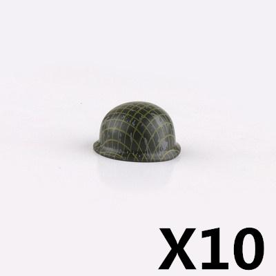 US Soviet British Soldier Figures Helmet M1ssh40 M3 Beret Military Accessories Building Blocks Toys For Children J004