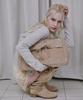 Jedrefeb5 Suede Butterfly Flap Bag Tan Beige