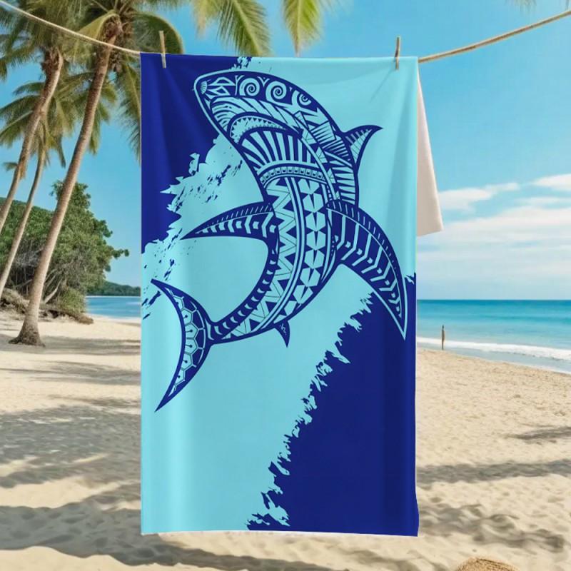 Ultra Absorbent Microfiber Beach Towel With Sea Turtle Print Quick Dry Large Size 70x140cm Pool Vacation Travel