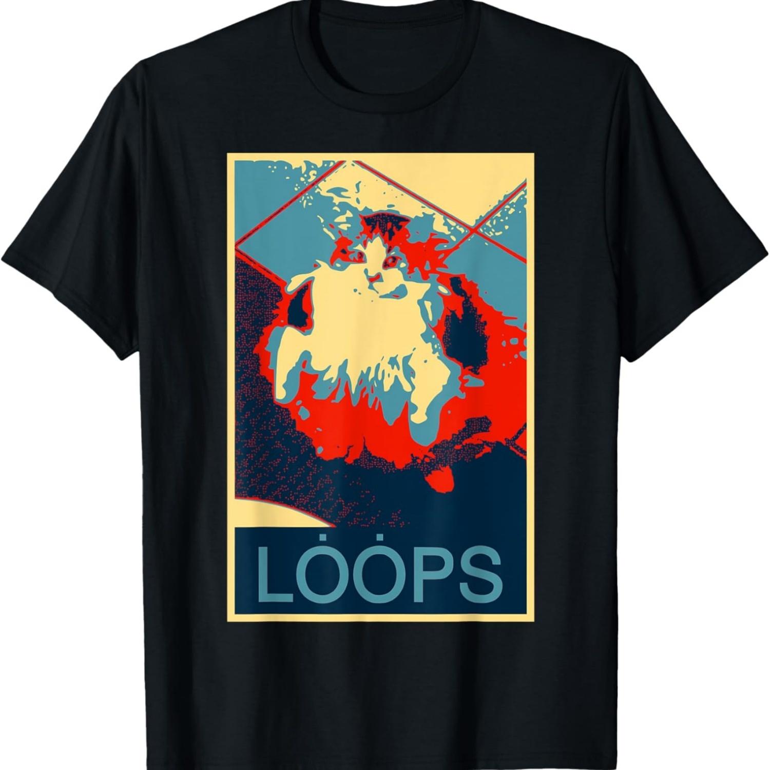 Hope Poster Parody_ Loops Cat Meme T-Shirt S чёрный