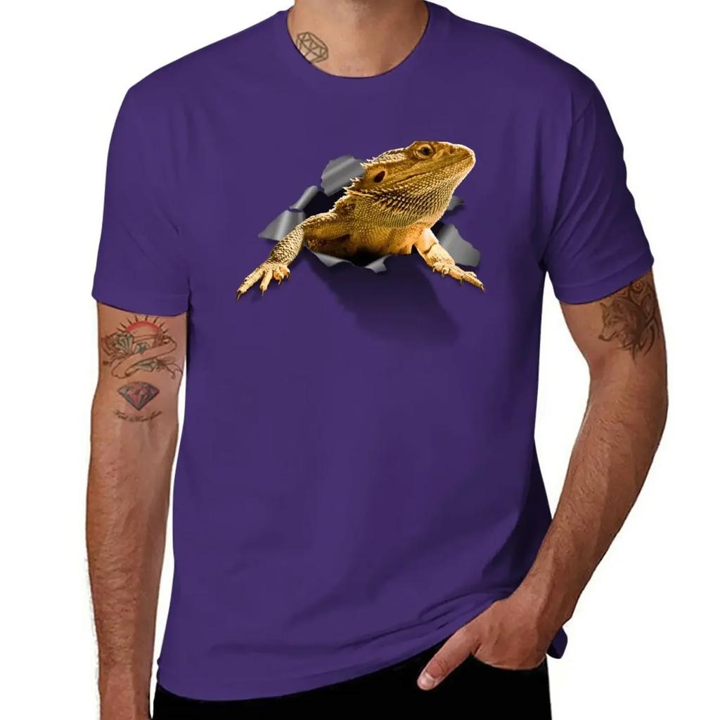 Rippen Lizard T-Shirt Quick Drying Summer Clothes Fruit of the Loom Mens T Shirts