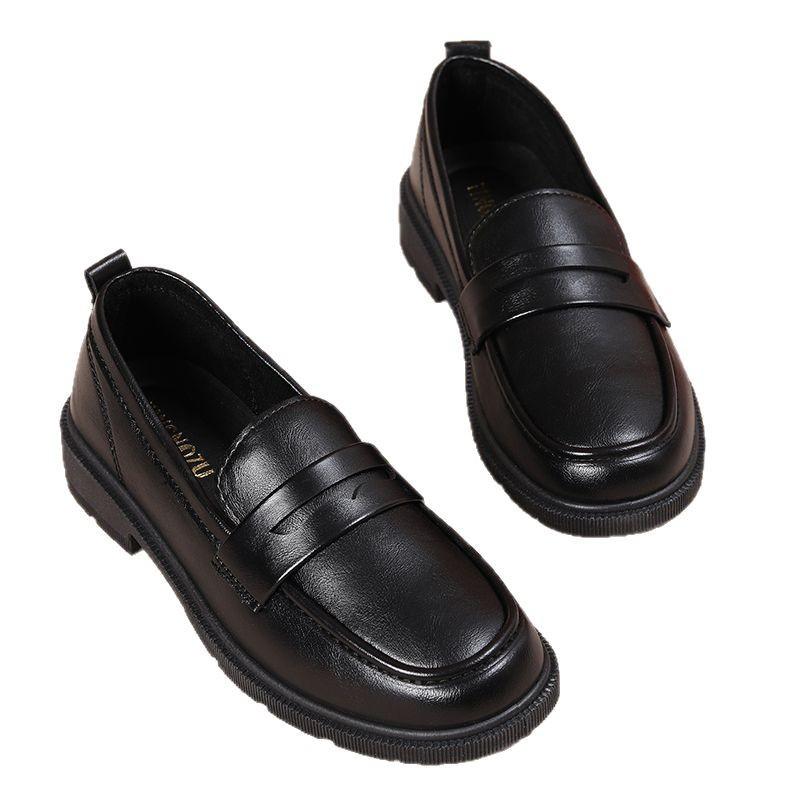 Soft-soled Casual Shoes Spring and Autumn New Flat-soled Medium-comfortable Single Shoes Non-slip Middle-aged Leather Shoes Women