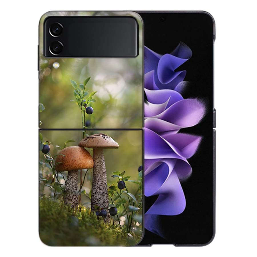 Fungal Aesthetics Phone Case For Samsung Z Flip 6 7 5G Galaxy Z Flip 5 4 3 5G Cases Shockproof Hard Cover TPU
