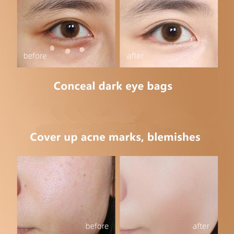 3-in-1 Concealer Blemish & Acne Coverage Concealer Palette Waterproof Non-Removal Concealer