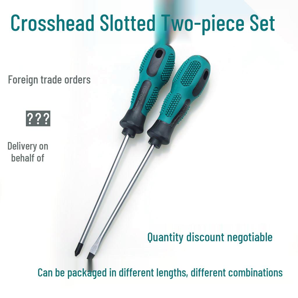 Stubby Double-Ended Phillips/Slotted Screwdriver, Extra Durable.