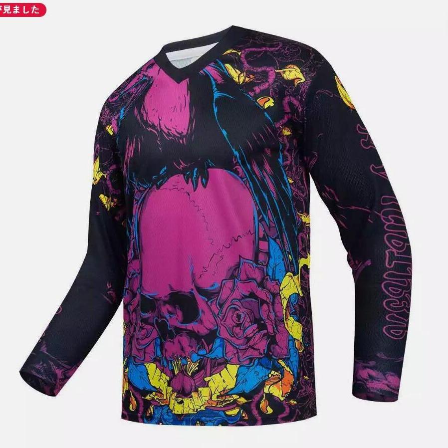 Downhill wear, mountain off-road motorcycle racing suit, outdoor cycling sports sportswear, men's cycling wear, and various personalized tops