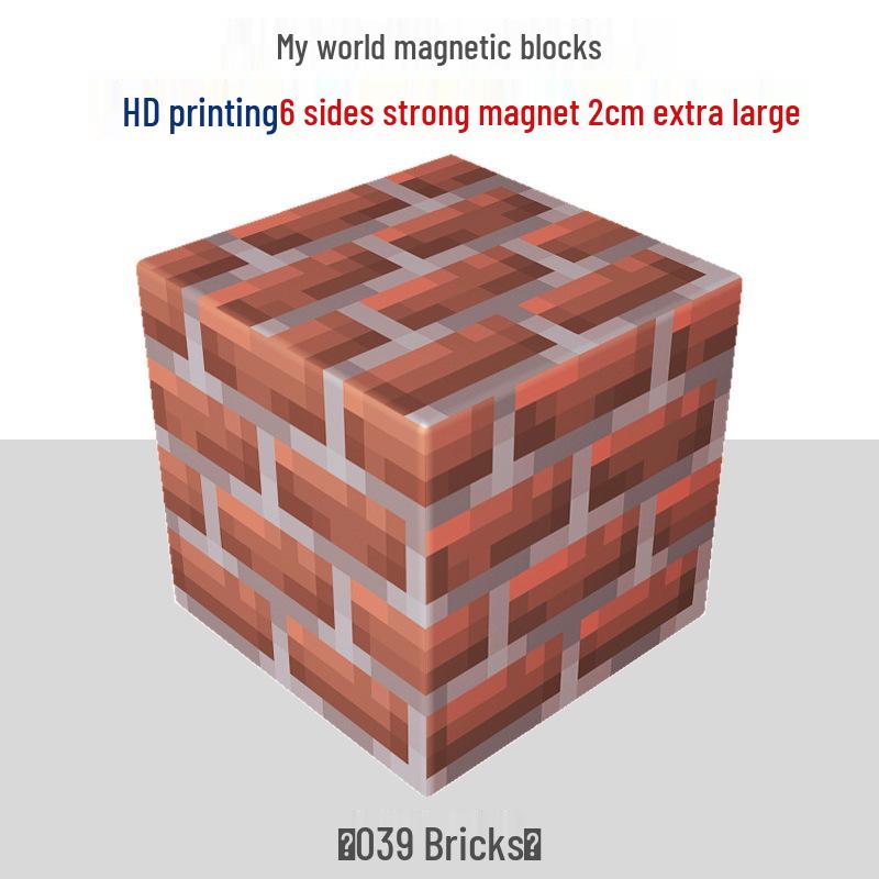 My Building Block World: Magnetic Cube Accessories - Mini Iron Stone Magnets for Children's Educational Building Toys