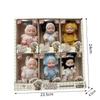 Miniature Sleeping Reborn Doll PVC Vinyl Kids Toy Gift Box