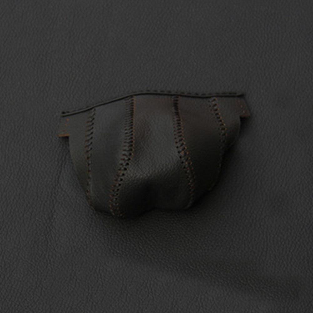 AT Car Gear Shift Collars For Hyundai Tucson 2015 2016 2017 2018 Handball Protection Leather Gear Head Shift Knob Cover Acc.