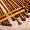 Bamboo Knitting Needles Set Double/single Pointed Circular Knitting Rod Set 36/55/75 Pcs,14/20/25cm Weaving Needles Tools Kits