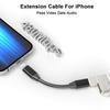 10cm iPhone Ladeverlängerungsadapterkabel Lightning Stecker auf Lightning Buchse Ladegerät MFi-zertifizierter Anschluss Konverter Dongle Kompatibel mit