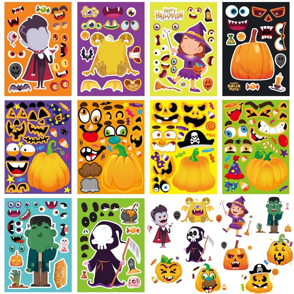 

Причудливый Хэллоуин Cm2304010 Набор наклеек с тыквами для веселых и праздничных поделок для детей