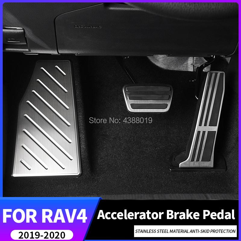 My Good Car For Toyota RAV4 Car Accelerator Pedal Brake Pedal Footrest Pedal Pads Cover Non