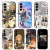 Violet Evergarden Anime Phone Case For Samsung Galaxy S25 S24 S23 S22 S21 S20 Plus Ultra Note20 Soft Black
