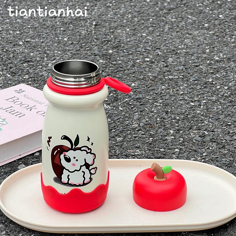 Campus new summer cartoon cup large-capacity student must-have water cup high value ins wind girl thermos cup