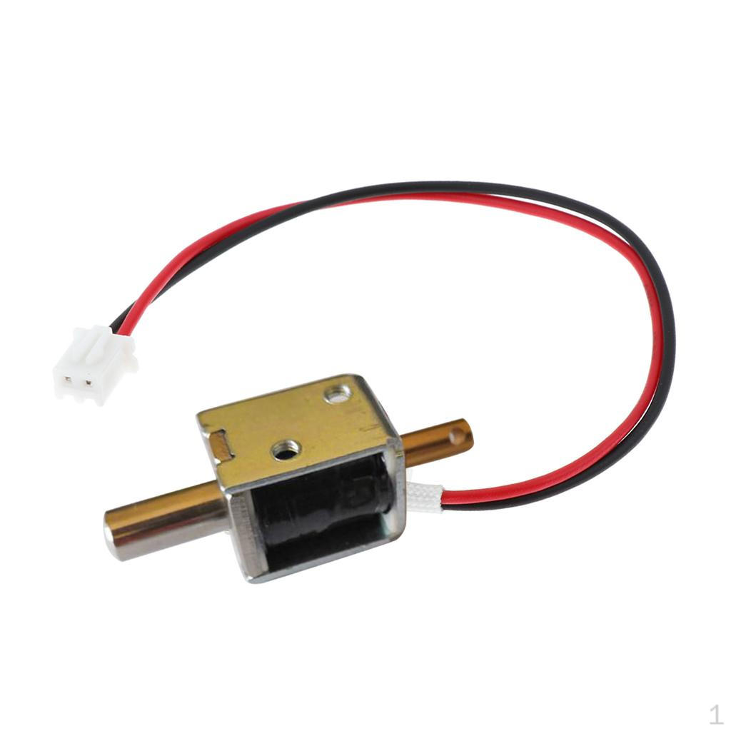 12V DC Door Drawer Tongue Push-Pull Electric Lock Assembly Solenoid Round