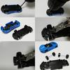 1/64 Wheels For Hotwheels With Rubber Tire Hollow Shaft Model Car Modified Parts