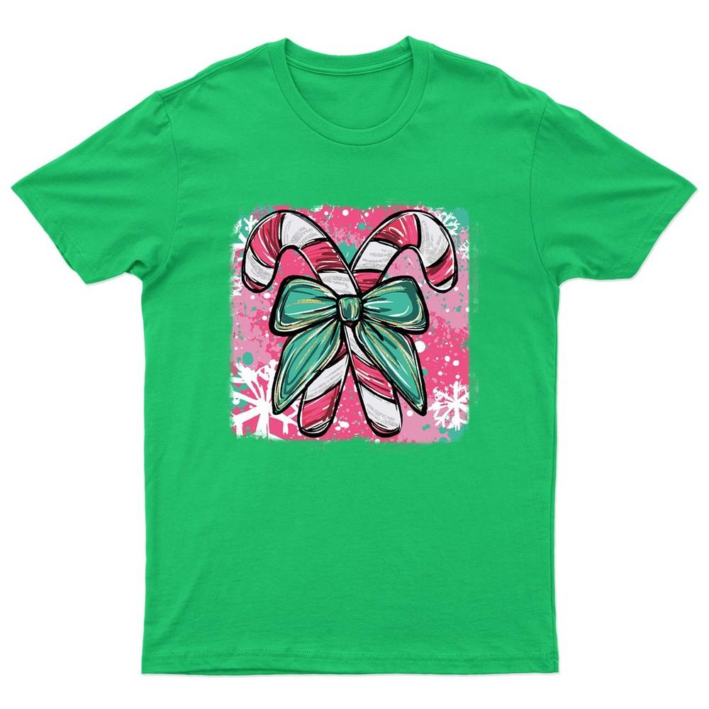 Christmas Candy Canes Festive TShirt Unisex Gift Retro Seasonal Funny Xmas