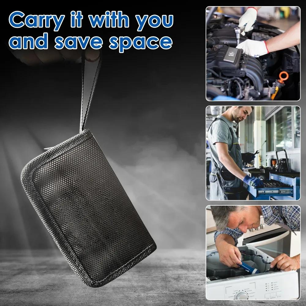 Auto Repair Tool Kit, Ratchet Wrench Socket Combination Sleeve Repair, Multifunctional Right Angle Screwdriver Kit