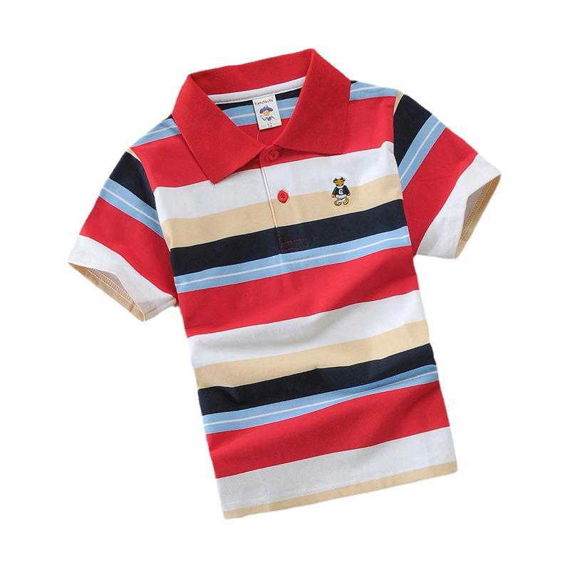 Korean Style Polo Shirt: Short-Sleeved, Pure Cotton, Unisex for Men, Women & Kids