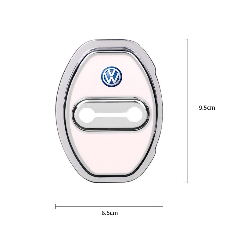 4PCS Silicone Car Door Lock Cover Door Stopper Protector For Volkswagen VW Golf Amarok Arteon T-ROC T5 ID3 Tiguan T-Cross Passat