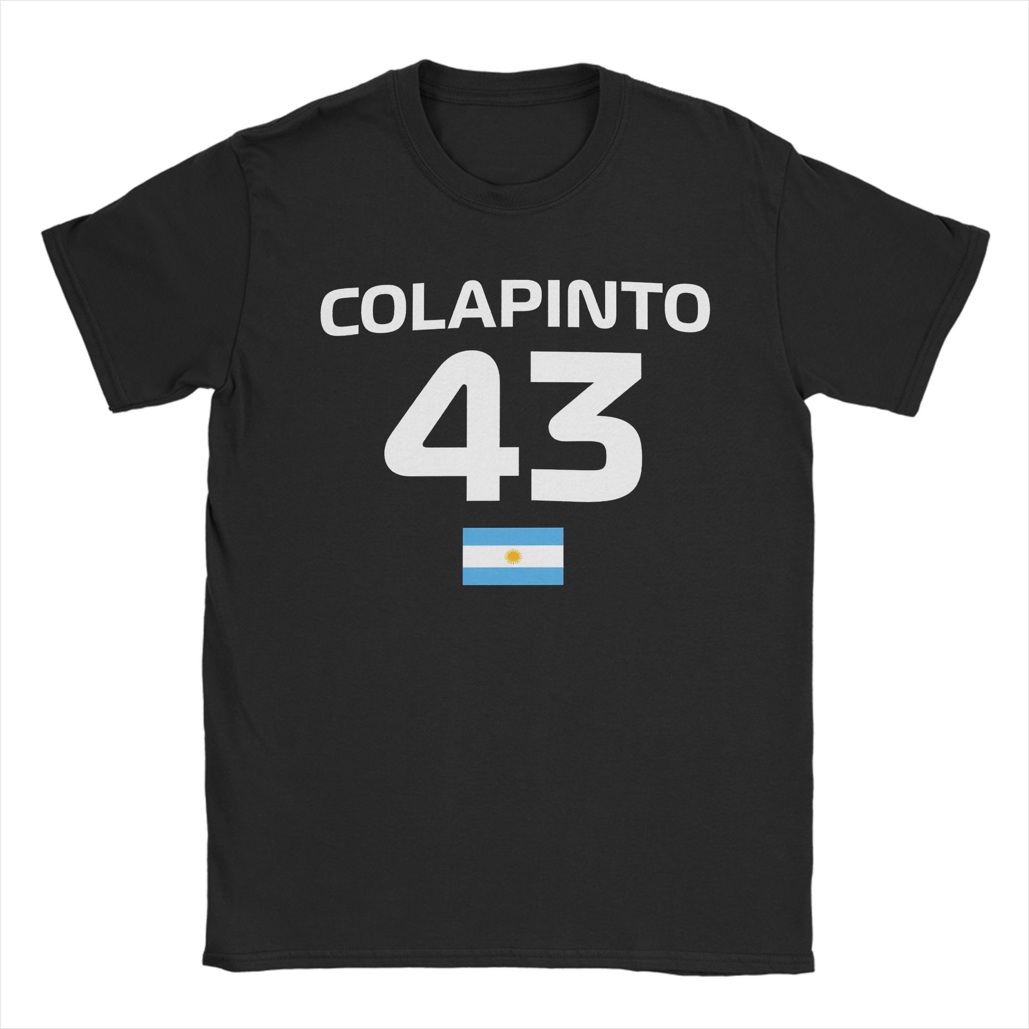 Mens TShirt Racing Colapinto Franco FC43  Leisure 100 Cotton Tee Shirt Short Sleeve  T Shirts Crew Neck Tops Classic S