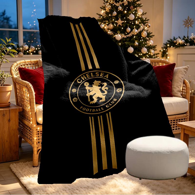 Chelsea F.C Print Blanket - Soft & Comfortable, for Bedroom, Travel, Sofa, Home Decoration - Birthday Christmas Gift for Friend