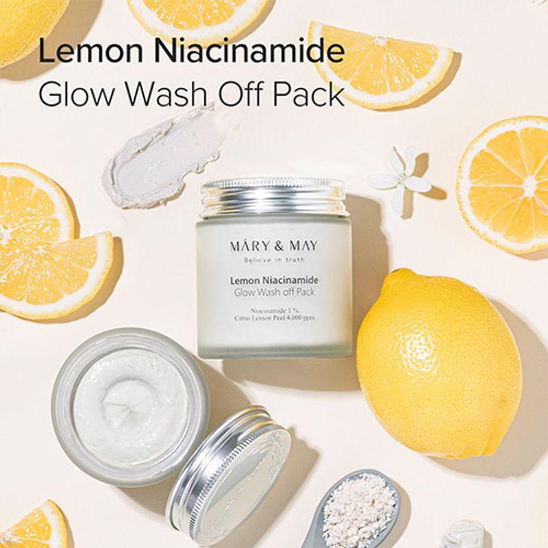 [Mary&May] Lemon Niacinamide Glow Wash off Pack 125g