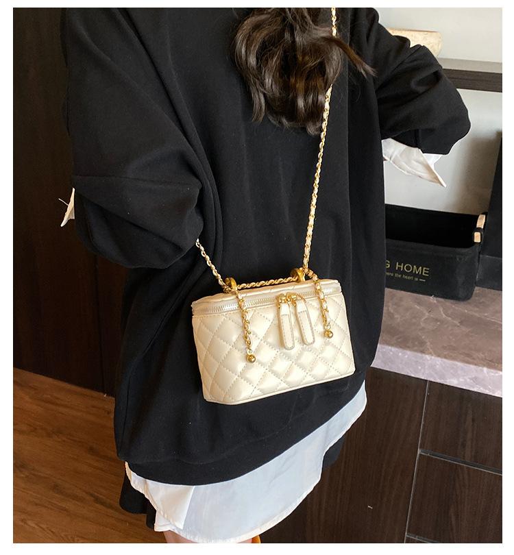 Rhombus chain bag women's summer 2025 new niche design advanced sense of foreign style shoulder messenger bag small square bag