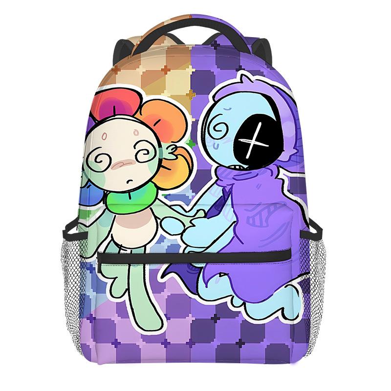 Dandy's World Kids Backpack DIY Cute Printed Student Bookbag Double Shoulder Bag for Children