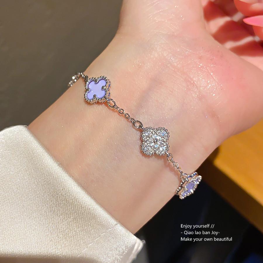 Zircon Flower Hand Chain Highend Design Stylish Accessory For Women
