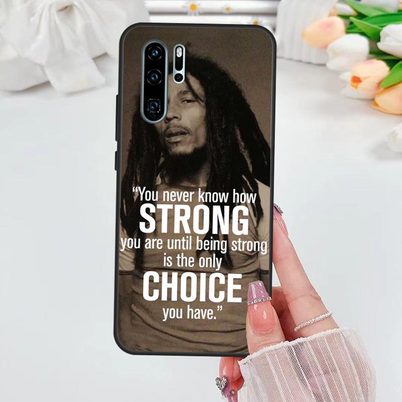 Bob Marley Quotes Rasta Reggae For Huawei Nova Y70 Y72 Y73 Y60 Y90 Y61 Y91 8i 7i 11i 12i 12s 9 10 SE P20 P30 P40 Lite Case
