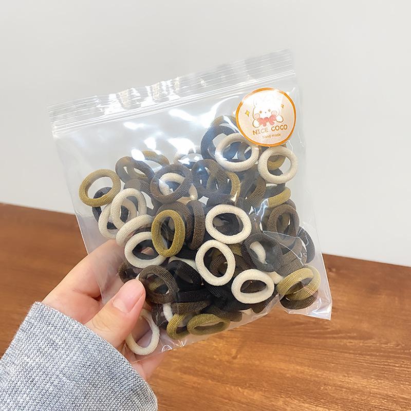 Colorful, Non-Damaging Hair Ties for Children: High-Elasticity Hair Ropes and Rubber Bands