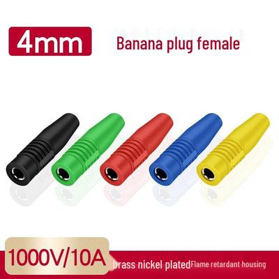 4mm Banana Plug & Socket Connector [1000V/10A] - Female, Solder Fixing