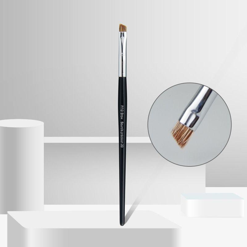 

Sijia No. 20 Bevel Eyebrow Brush Animal Hair Oblique Head Eye Makeup Brush Multi-Functional Makeup Tools Pahmi Hair Single Head Default