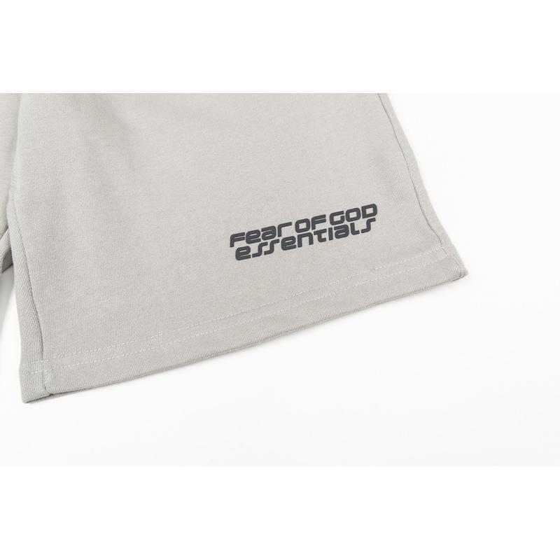 Fear Of God Essentials Herren Locker Übergröße Baumwolle Sportshorts Kordelzug Sommer Streetwear Knielang Jogginghose