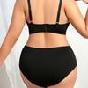 European and American Fat Girls Large Size Pattern Adjustment Sexy Gathered Comfortable Push-up Underwear Bra Set