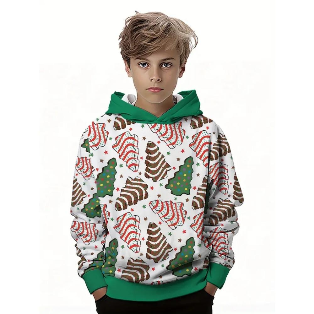 

Children s Hoodie Christmas Santa Claus Cartoon 3D Print Unisex Tops Fashion Sweatshirt Kids Clothes Holiday Children s Clothing 100