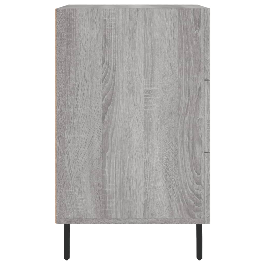 Nightstand Gray Sonoma 40x40x66 cm Particleboard