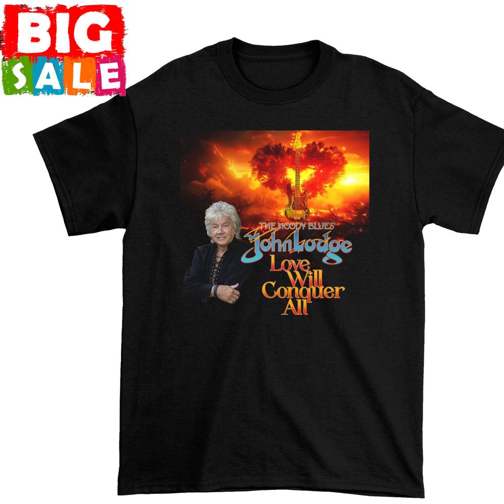 John Lodge of The Moody Blues Black Men Unisex S-234XL shirt D1163 Unisex T-Shirt L