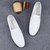 Fashion Comfortable Genuine Leather Mens Loafers Soft-Soled Slip-On Flats Versatile Casual Shoes Business Formal Leather Shoes Moccasins