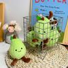 Plush Green Pear Keychain With Soft Stuffed Fruit Doll For Bag Decor And Gifts