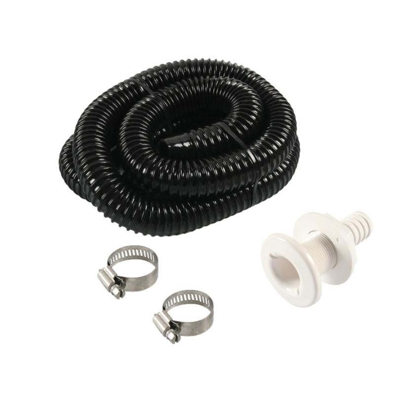 Easy Install Boat Bilge Drainage Bundle Comes With 6 Foot Hose And Fasteners