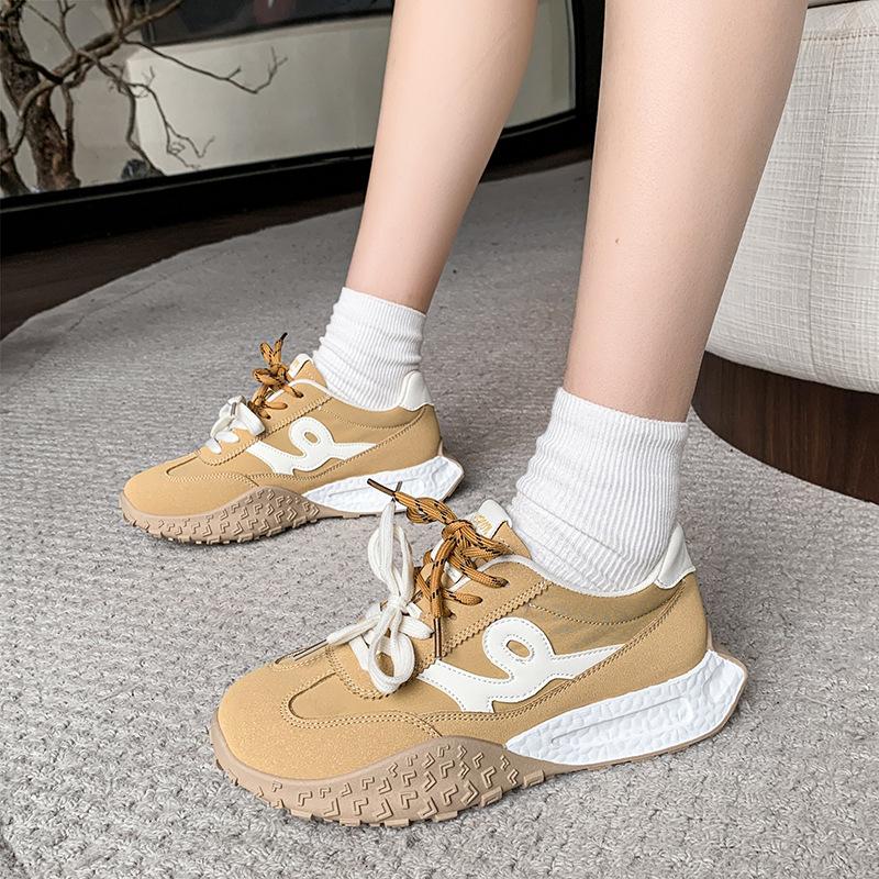 Platform women's shoes spring and autumn new inner height increase versatile casual comfortable sports women's shoes