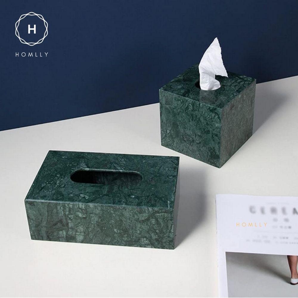 Homlly Marbi 100% Real Marble Tissue Box Holder