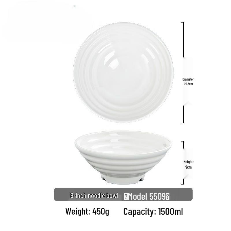 ZISIZ 9-inch Cartoon Ceramic Noodle Soup Bowl