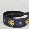 Maia Flower Jacquard Hairband - Navy
