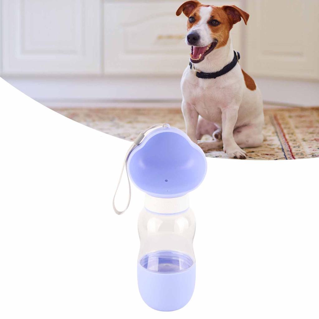 Dog Water Bottle Portable Cute Transparent Dog Water Feeder with Feeding for Dog Watering Supplies 350ml 200ml Clouds